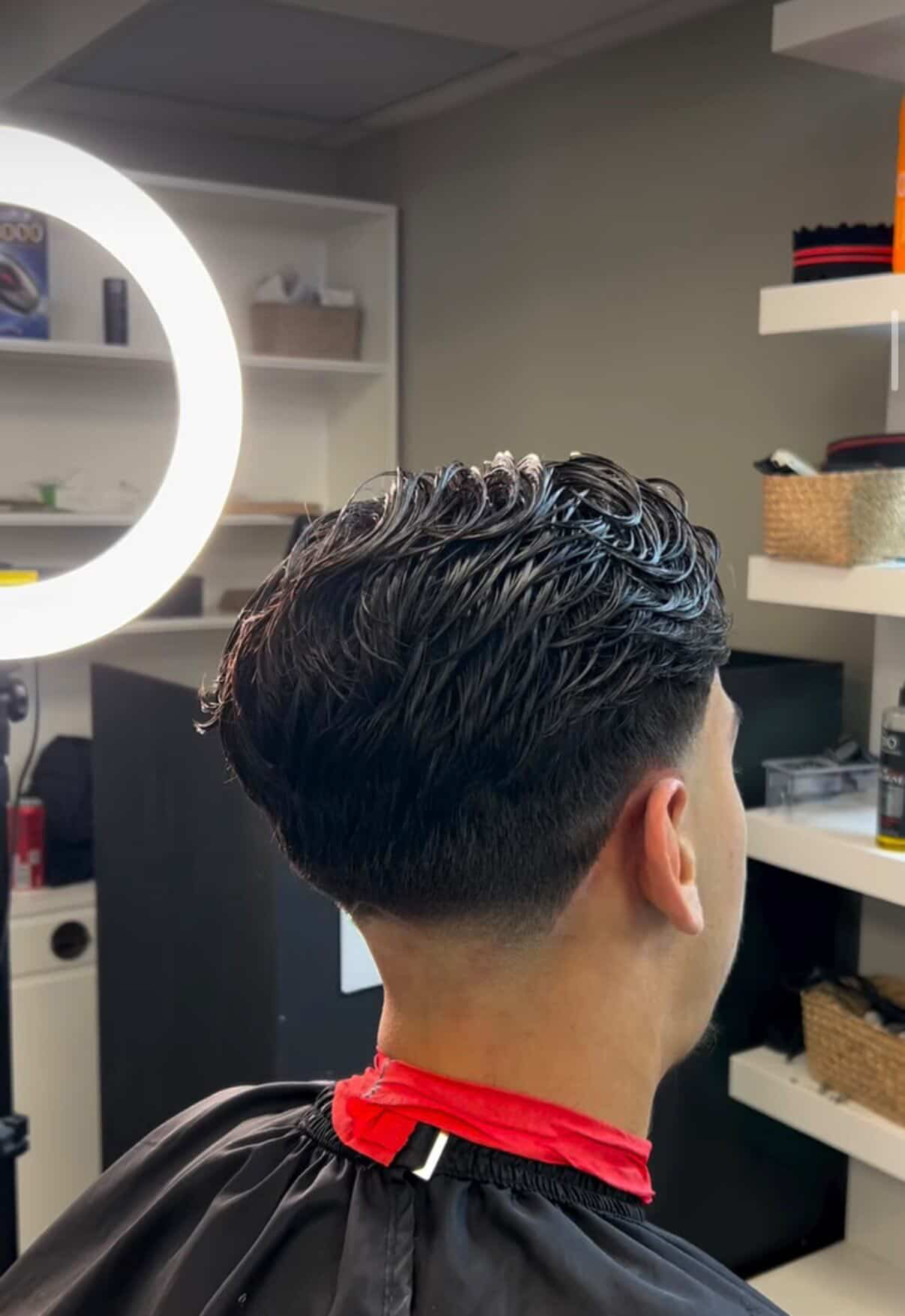 Närbild fade-klippning